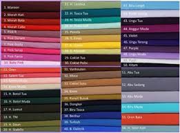 Banyak sekali jenis warna dalam kehidupan ini. Rumah Jahit Akhwat Makassar Kain Wollpeach