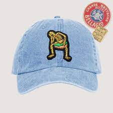 Washed Twill Dad Hat Derry Bones Cap Light Blue Rowing Blazers Dad Hats Rowing Blazers Hats