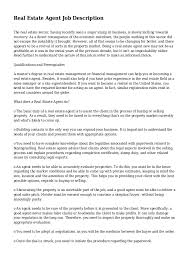 Job description for a real estate assistant (source). Real Estate Agent Job Description