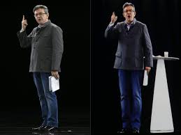La prestation de mélenchon à lyon et son hologramme à paris ont démontré la force de la france insoumise, et celle qui le devient, une. Presidentielle Jean Luc Melenchon Et Six Hologrammes En Meeting