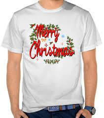 Beli baju dengan berbagai motif membuat mereka merasakan suasana baru di tahun yang baru juga. Jual Kaos Merry Christmas Logo 2 Christmas Natal Satubaju Com