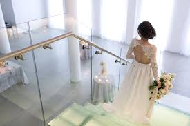 Luxury wedding dress with crystals and sleeves. Best Bridal Shops In Chicago Chez Chicago Wedding Venue