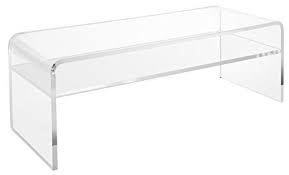 Clear Acrylic Coffee Table With Shelf Entryway And Bedr Acrylic Coffee Table Coffee Table With Shelf Table Shelves