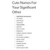 Use some of these cute names to call your girlfriend and though a few of these might seem strange to you, choose the perfect one according to the characteristics of your girlfriend and trust us. 1