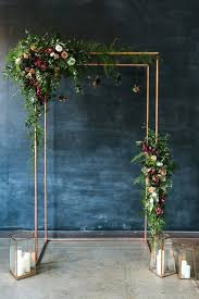 The couple only has the memory of standing under it for their ceremony. Wedding Chuppah Copper Chuppah Frame Wedding Backdrop Etsy