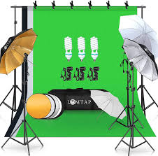 If you have the budget for it, instead of a regular umbrella you may want to get a photek softlighter or silver paul buff plm (parabolic light modifier) both of which you could grow into. Buy Lomtap Photography Lighting Umbrella Kit 6 5ftx9 8ft Background Support System Green Screen Continuous Backdrop For Photo Portrait Video Studio Shoot With Light Stand 5 In 1 Reflector 3 Bulbs 6 Clips Online