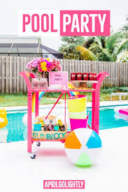 Pool inflatables are more often considered an accessory, but with the right approach, they also make for awesome pool party decor. Pool Party Ideas For Adults Pool Party Kids Pool Party Themes Summer Pool Party