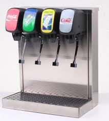 T00112 4 Flavor Tower Soda Fountain System W Remote Chiller Remanufactured Soda Fountain House Furniture Design Glass Door Refrigerator