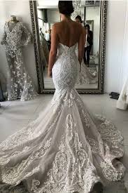 Mermaid & trumpet wedding dresses | david's bridal. Stunning Sweetheart Ivory Mermaid Lace Wedding Dress Online Babyonlinewholesale