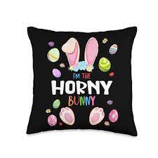 Amazon.com: I'm The Bunny Matching Family Tees I'm The Horny Bunny Easter  Party Matching Family Throw Pillow, 16x16, Multicolor : Home & Kitchen