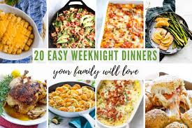 Recipes that you can make. Easy Weeknight Dinners Your Family Will Love 5 Minutes For Mom