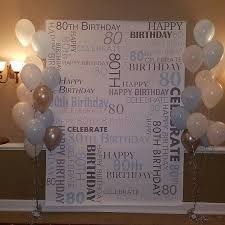 Birthday Backdrops For Photos Custom 80th Birthday Party Backdrop Personalized Vinyl Background Step And Repeat Wedding Anniversary Photo Booth Baby Bridal Shower Event Backdrops For Parties 80th Birthday Party Step And Repeat Wedding