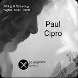 Paul Cipro live solo acoustic performance.