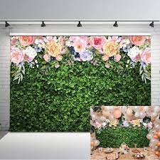 Party grass backdrop with flowers. Buy Avezano 7x5ft Flower Grass Photography Backdrop Green Spring Grass Lawn Party Background Vinyl Floral Grass Birthday Baby Shower Wedding Bridal Shower Backdrops Cake Table Decorations Online In Italy B08ng5trrw