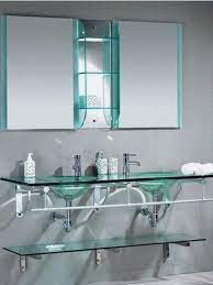 Contemporary bathroom sink | parsons 31 quartz stone vanity with cabinet. Http Keepmihome Com Wp Content Uploads 2015 01 Awesome Glass Shelves Design Idea On The Wall And Glass Glass Shelves In Bathroom Glass Bathroom Glass Shelves