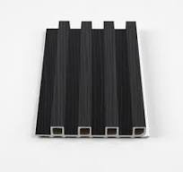 10-Pack Black Timber WPC Fluted 3D Wall Panels | 42.9 sq. ft./Box