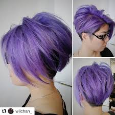Purple Pixiecut Dyedhair Beauty Makeup Tutorial Lavender Hair Colors Short Purple Hair Lavender Hair
