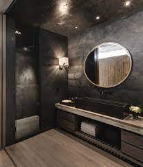 Every type of wood and stone can. El Mirador House By Cc Arquitectos Contemporist Bathroom Design Luxury Bathroom Design Black Bathroom Interior