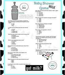 Baby Shower Game Milkaholic Game Milk Trivia Baby Shower Baby Shower Games Unisex Baby Names