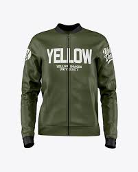 Zipped Bomber Jacket Mockup Clothing Mockup Design Mockup Free Shirt Mockup