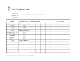 45 printable dog shot record forms dog shot record