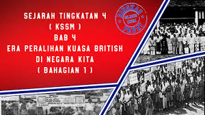 B) golongan yang menyokong malayan union (m s bab 4 sejarah tingkatan 5 draft. Sejarah Tingkatan 4 Kssm Bab 4 Era Peralihan Kuasa British Di Negara Kita Bahagian1 Youtube