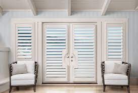 French doors are suitable for any type of window coverings, but with patio door blinds the handles can disrupt the functionality of the doors. Inspiration Covering Doors With Window Treatments
