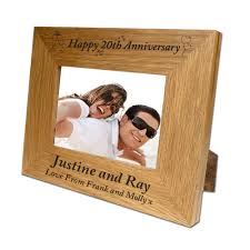 The 10th anniversary is a special hallmark for every couple. Personalised 20th Anniversary Oak Frame Engraved 20th Wedding Anniversary Gift Idea Special 20th Anniversary Gift Idea