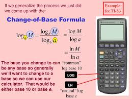 Maybe you would like to learn more about one of these? Change Of Base Ppt Download