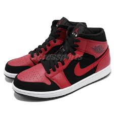 Air Jordan 1 Mid White Black Gym Red Nike Air Jordan 1 Mid I Aj1 Bred Black Gym Red White Men Shoes 554724 054 Fashion Clothing Shoes Accessories Mensshoes Ath Air Jordans Jordan 1 Mid Shoes