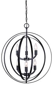 Meridian Collection 22 Chandelier In Black Ich182b056bk22 Avize