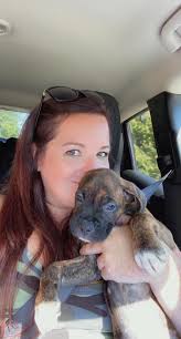 Dog loves diesel engine