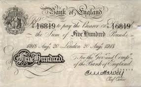 1800 S 500 Pound Note Bank Notes British Historical People