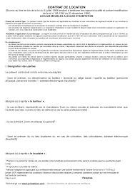 Contrat De Location Gratuit Conforme Au Modele Type 2020