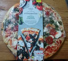 Spinach Ricotta Stonebaked Hand Stretched Pizza Marks Spencer 505 G