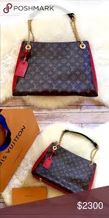 Black And Red Louis Vuitton Bag Louis Vuitton Surene Mm Monogram Cherry Bag Nwt Bags Calf Leather Louis Vuitton