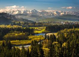 Driving across the border bridge from zakopane,poland to tatranská javorina village in slovakia. Przelom Bialki Travel Tatra Mountains Poland