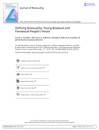 And how is it different from bisexual. Pdf Defining Bisexuality Young Bisexual And Pansexual People S Voices