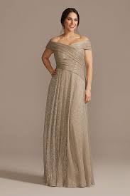 While the mother of the bride, mother of the groom, and special guests always have the option to match the bridal party by wearing the same color, or choosing a lighter or darker shade, the design team at david's bridal created these handy guidelines to help make. Mother Of The Bride Dresses In Silver Gold And Champagne Davids Bridal