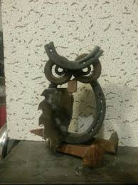 Owl Metal Art By Lou Braddy Metall Gartenkunst Hufeisen Kunst Eisen Kunst