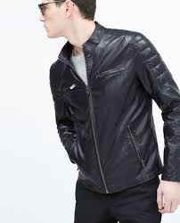 Embossed Biker Jacket Jackets Man Sale Biker Jacket Jackets Zara