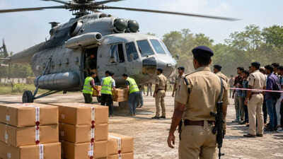 Days Before Re-NEET, IAF Helicopter Seen Transporting Question Papers in  Chhindwara | Times Now
