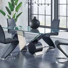 Arm chairs also work in home offices, living rooms, bedrooms or entryways. Poitras Dining Table Ad Ad Sponsored Table Dining Poitras Glass Dining Table Glass Dining Table Designs Modern Dining Room Set