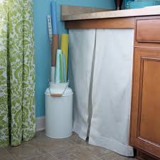 diy box pleat sink skirt