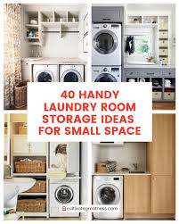 Ideas for creating a laundry craft room. 40 Handy Laundry Room Storage Ideas For Small Space