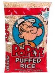 Puffed Rice Cereal Popeye 6 Oz 170 G Puffed Rice Cereal Puffed Rice Rice