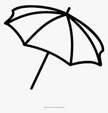 This umbrella coloring page features a picture of an umbrella to color for spring. Beach Umbrella Coloring Page Sombrilla De Playa Para Colorear Hd Png Download Kindpng