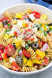 The Best Italian Pasta Salad Recipe This Easy Cold Pasta Salad Is Loaded With Fresh Veg Easy Pasta Salad Recipe Italian Pasta Salad Recipe Pasta Salad Italian