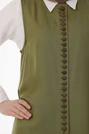 Kol Evi Temiz Biye Sifir Yaka Sik Dugmeli Uzun Yelek Biye Yelek Bluz Modelleri