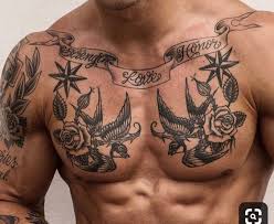 This is a nice chest tattoo idea for men, it has an iron arm drawn from the chest to the arm like the terminator. Pin By Diego On Tattoos For Guys Chest Tattoo Men Tattoo Designs Men Tattoos For Guys